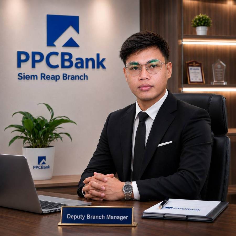 Lysong Sun at Phnom Penh Commercial Bank, Siem Reap Branch