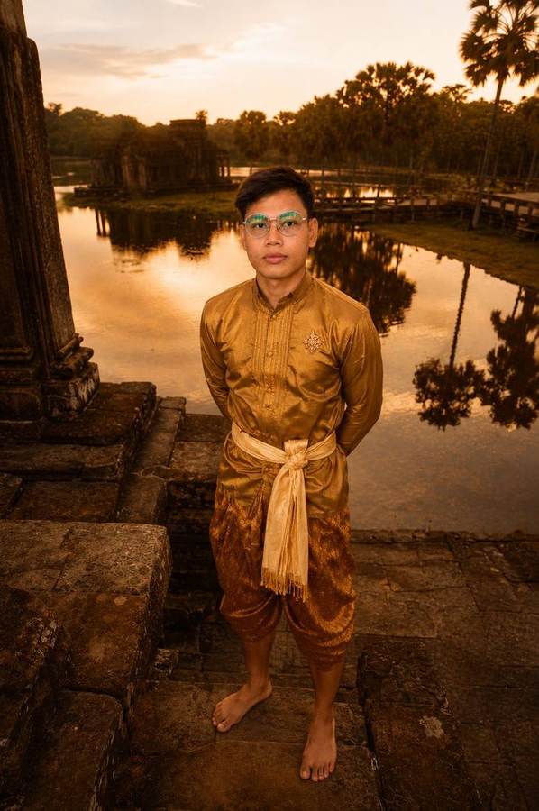 Lysong Sun in traditional Khmer attire